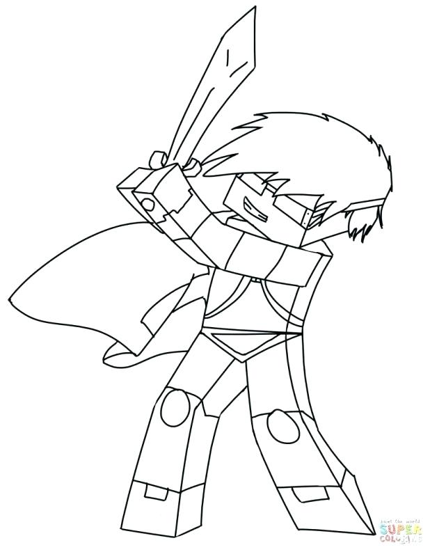 618x793 Free Printable Coloring Pages Minecraft Creeper Steve To Print