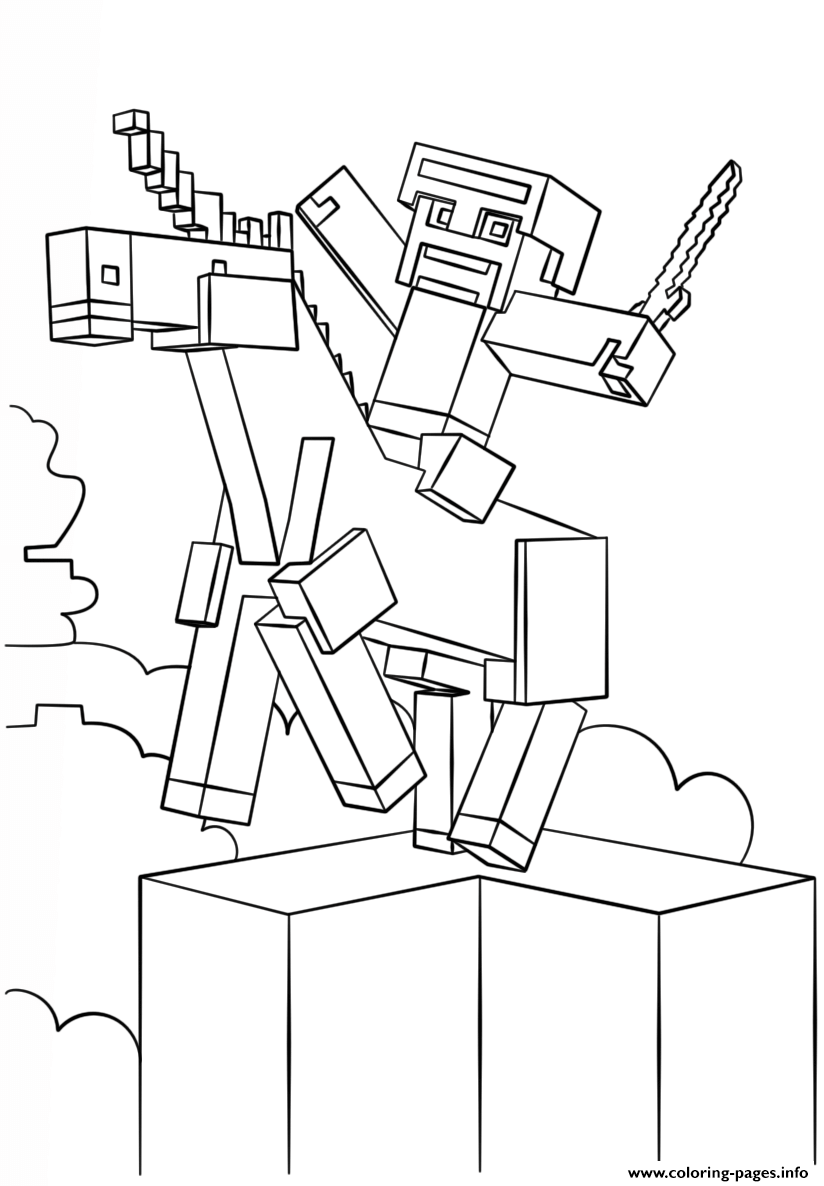 824x1186 Print Minecraft Unicorn Coloring Pages Coloring Pages