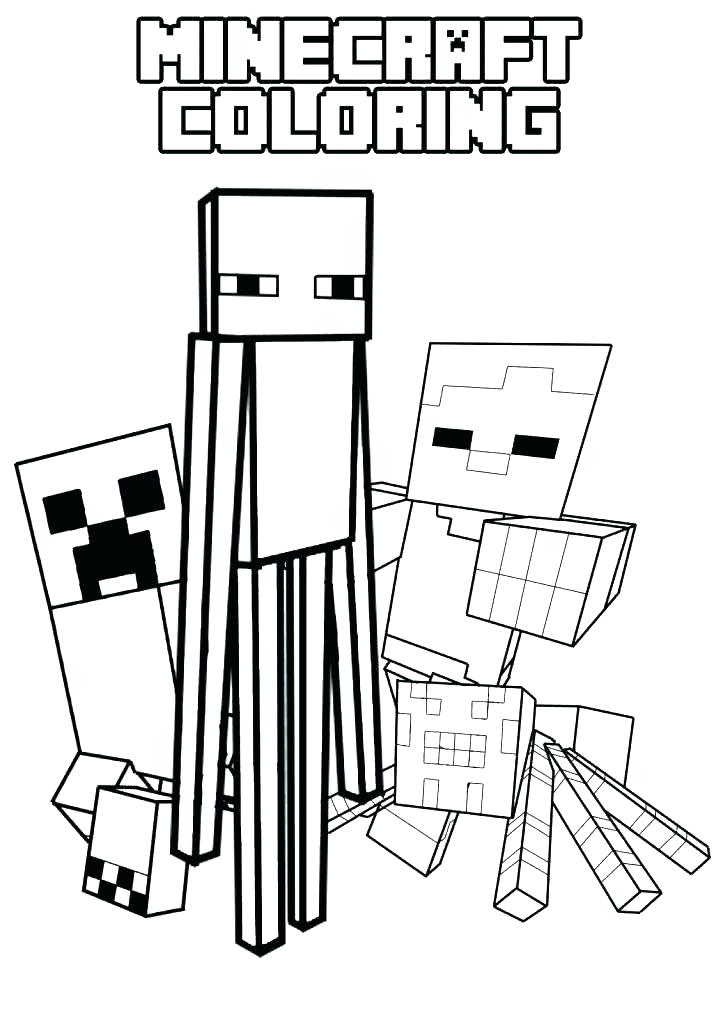 723x1024 Minecraft Creeper Coloring Pages Printable Printable Coloring