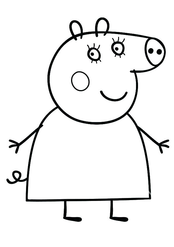 595x842 Coloring Page Of A Pig Pig Coloring Pictures Pig Coloring Pages