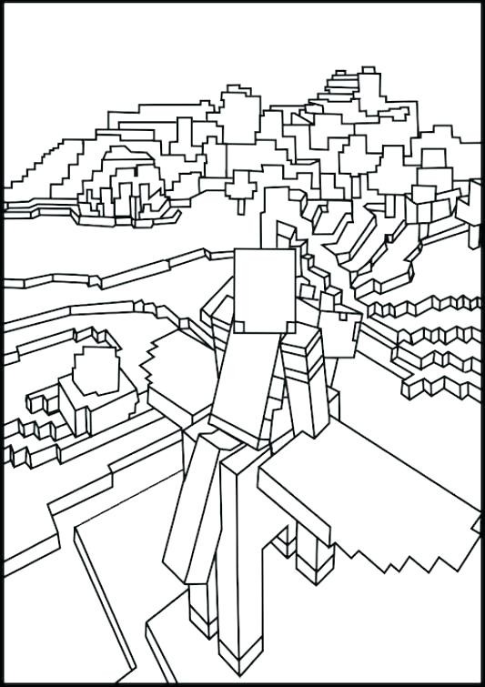 Minecraft Printable Coloring Pages