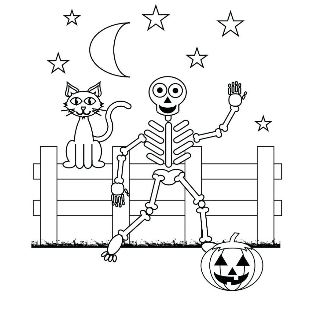 1024x1024 Coloring Pages Skeleton Coloring Page Free Pages Sheets Skeleton