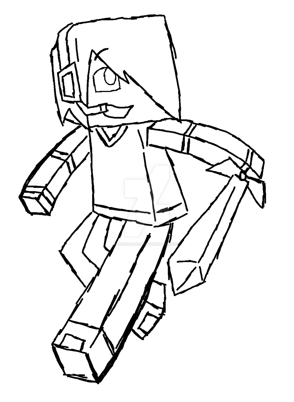 1024x1402 Minecraft Skins Coloring Pages