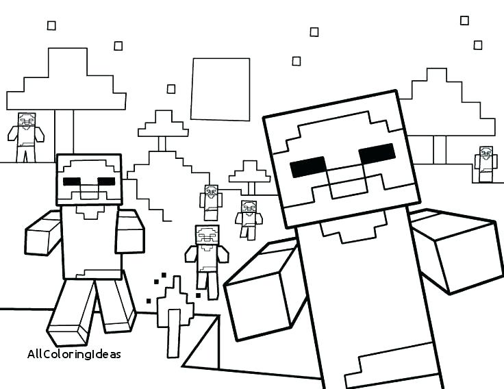 736x568 Printable Minecraft Coloring Pages Coloring Pages Free Printable