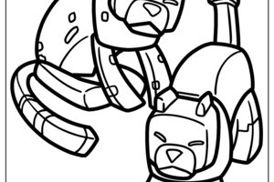 300x200 Stampy Coloring Pages