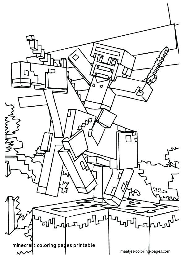 595x842 Minecraft Pictures To Print And Color Fresh Minecraft Coloring
