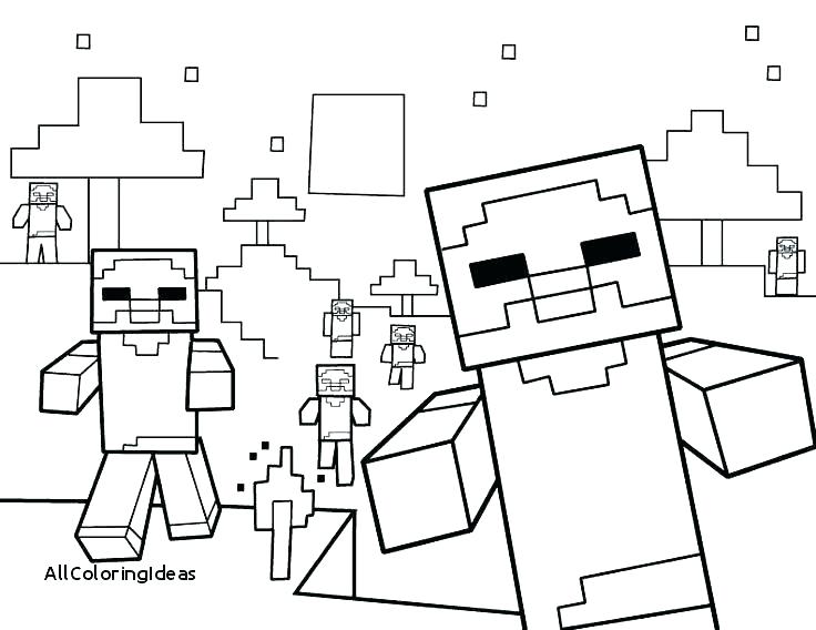 736x568 Minecraft Color Pages Download This Coloring Page Minecraft