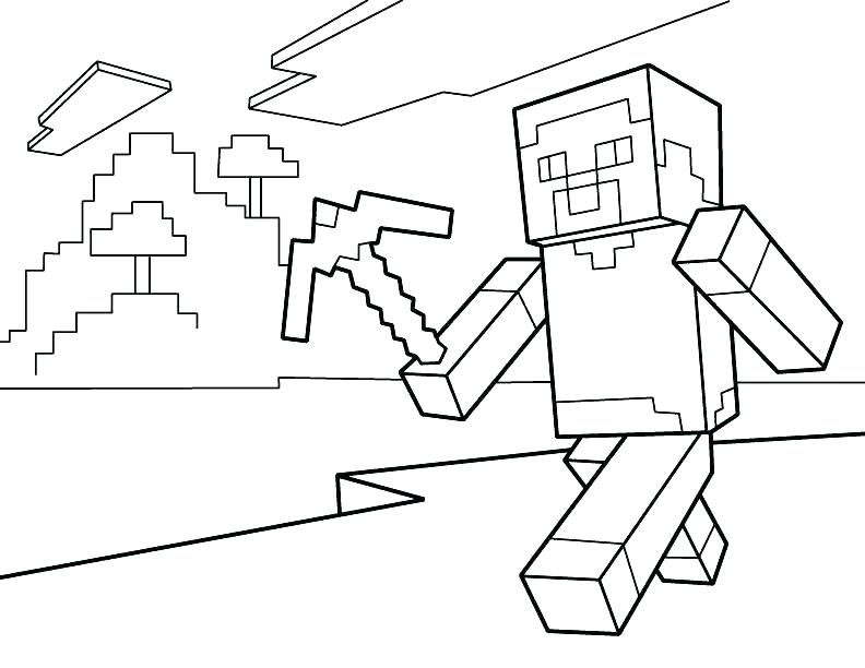 792x612 Minecraft Color Pages Coloring Pages For Kids Coloring Pages