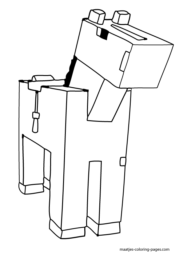 595x842 Minecraft Herobrine Coloring Pages