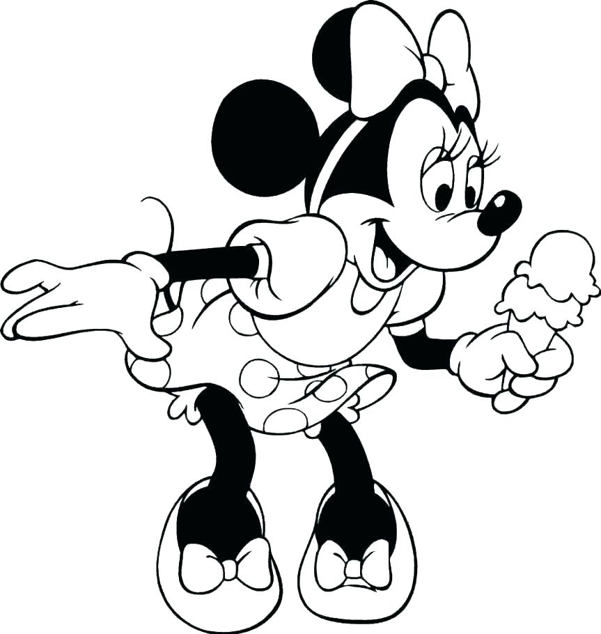 863x910 Minnie Mouse Birthday Coloring Pages Mouse Birthday Coloring Pages