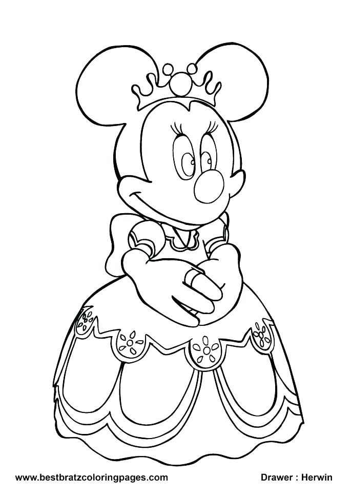 687x972 Minnie Mouse Coloring Pages Online Printable Coloring Mini