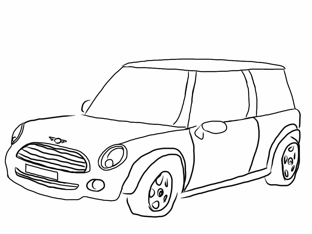 Mini Cooper Coloring Page at GetDrawings | Free download