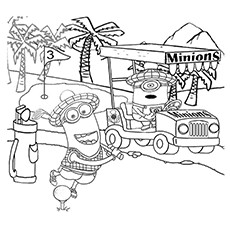 Mini Golf Coloring Pages