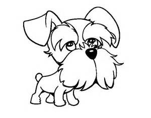 300x235 Schnauzer Coloring Page