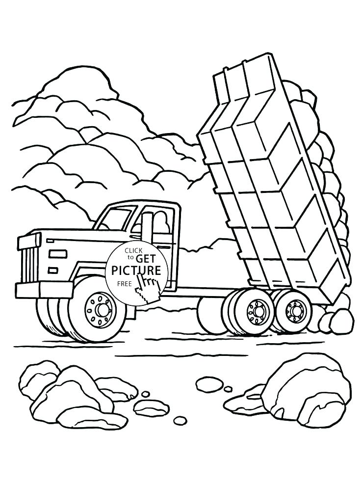 736x994 Dump Truck Coloring Pages Mining Dump Truck Coloring Pages A Big