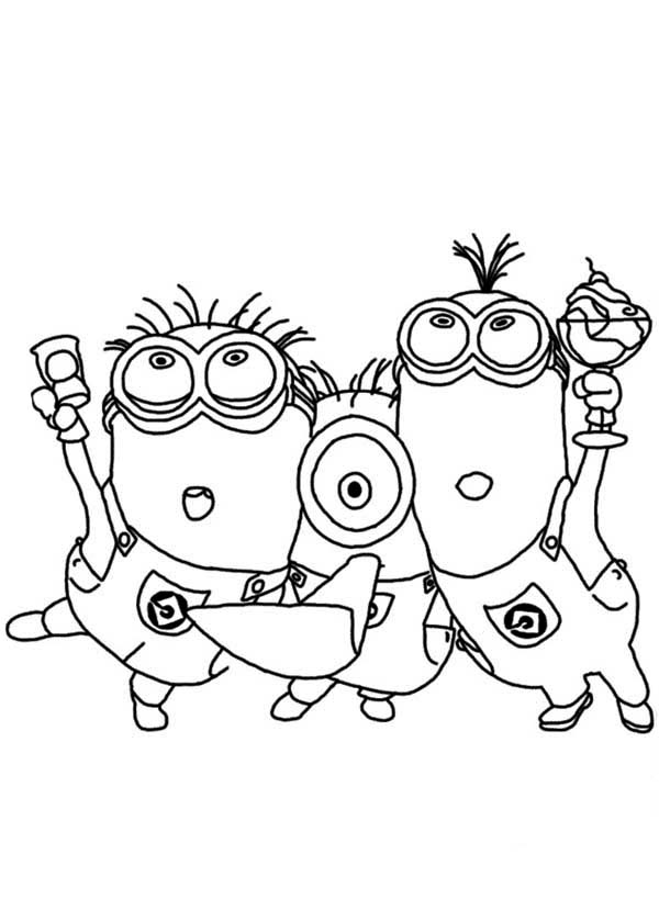 600x840 Minion Birthday Coloring Pages