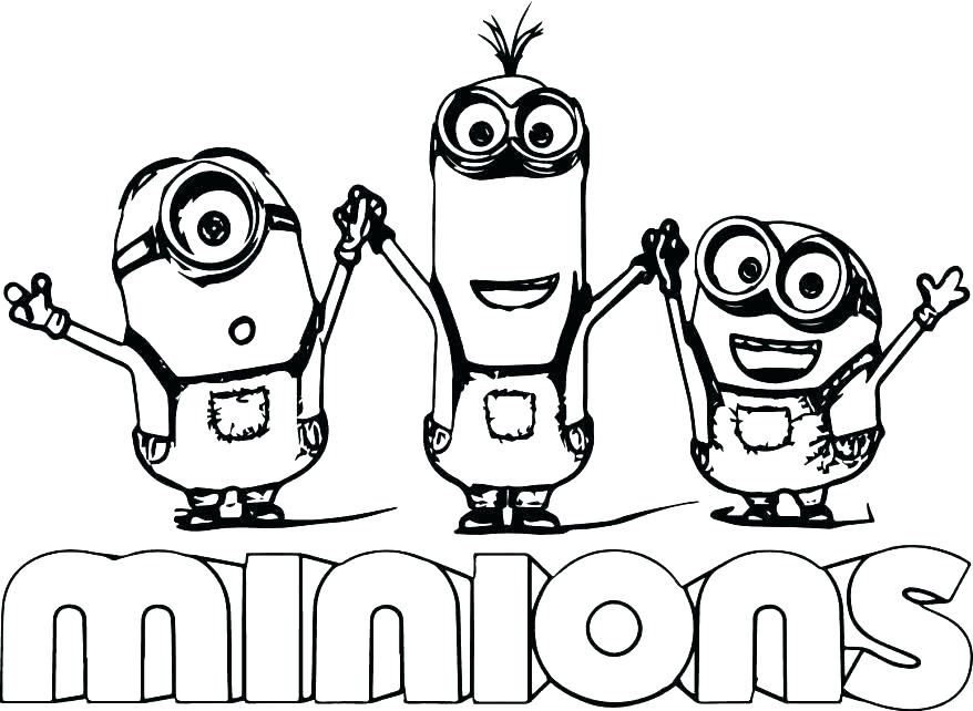 878x642 Printable Minions Coloring Page For Online Printable