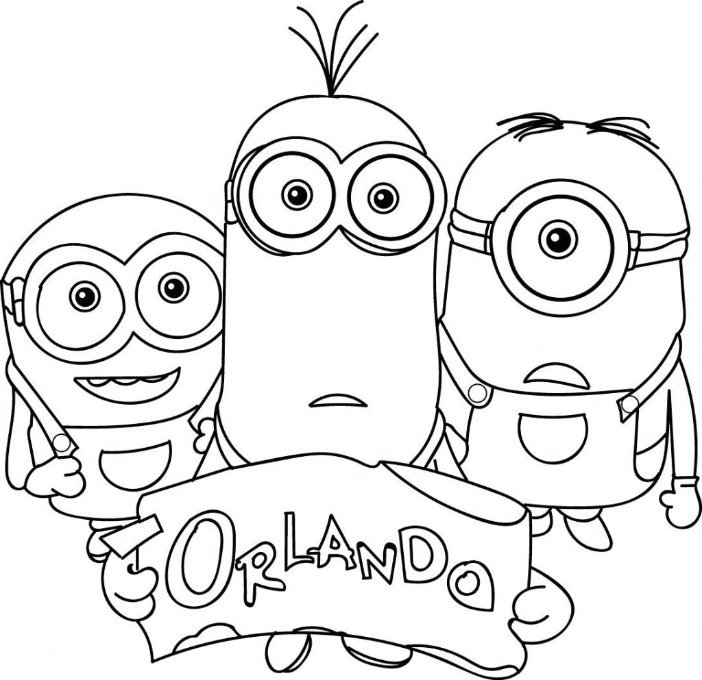 1024x993 Coloring Pages Minion Coloring Pages Minions Page King Bob