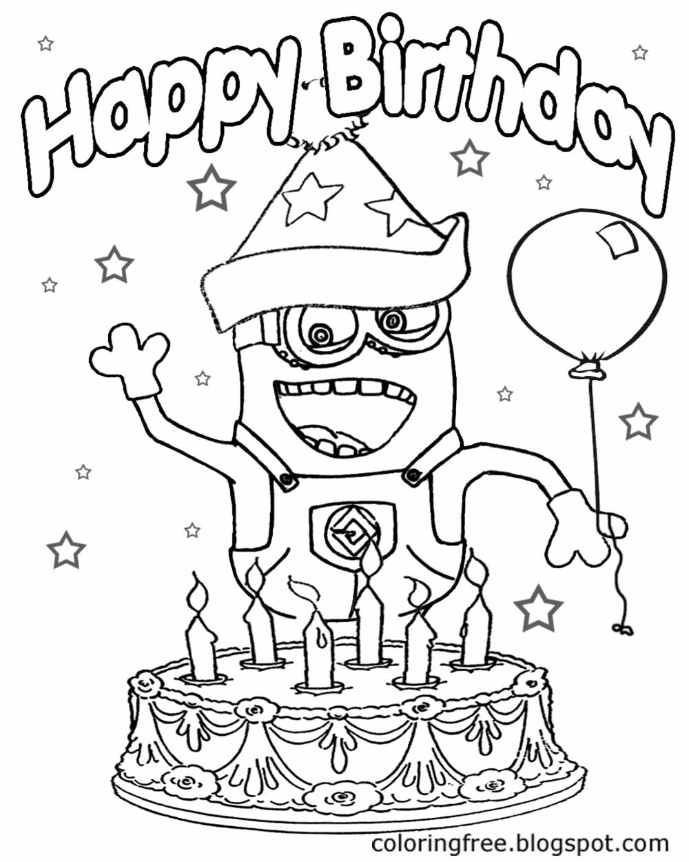 1000x1250 Happy Birthday Minions Drawing