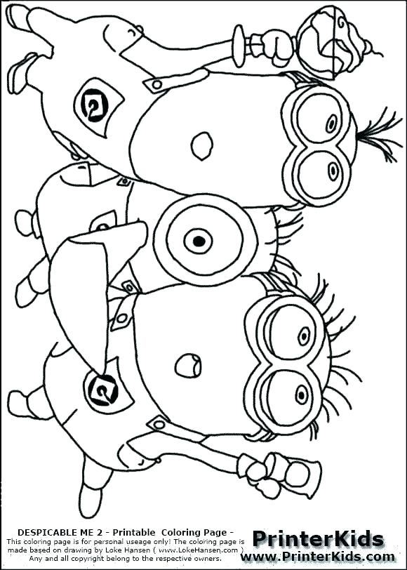 Minion Christmas Coloring Pages at GetDrawings | Free download