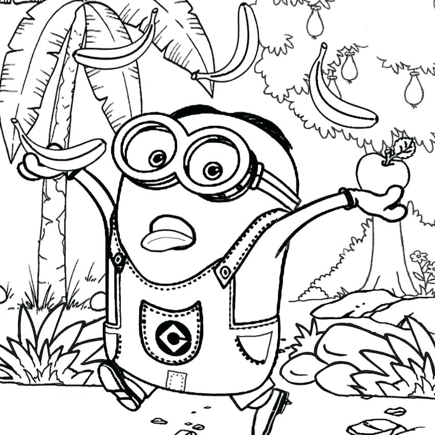 850x850 Printable Minions Coloring Pages Printable Minions Coloring Pages