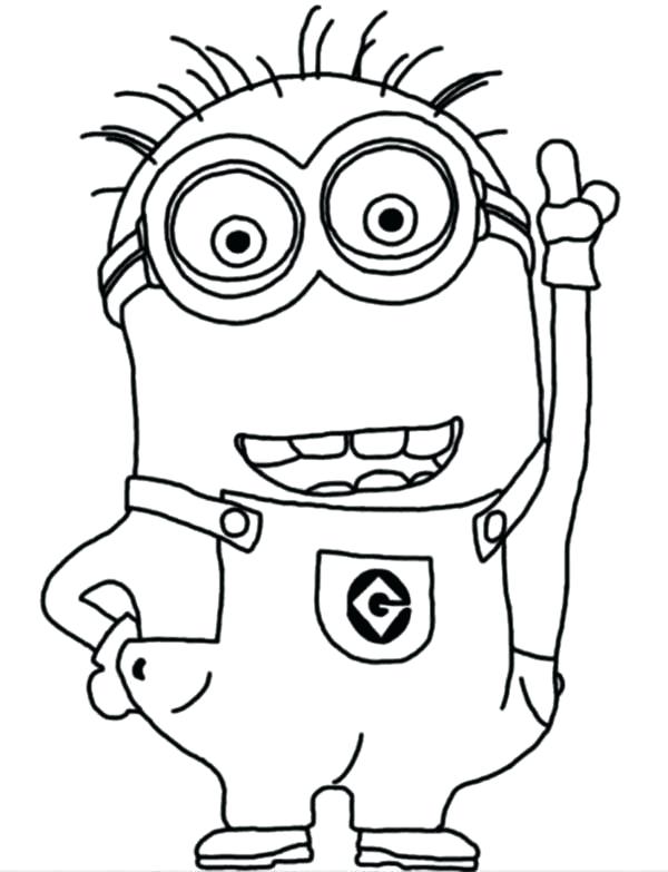600x783 Despicable Vintage Minion Coloring Pages To Print