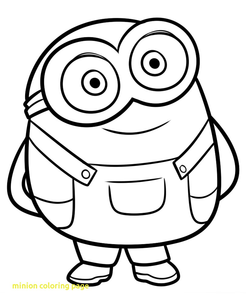 811x1000 Minion Coloring Page