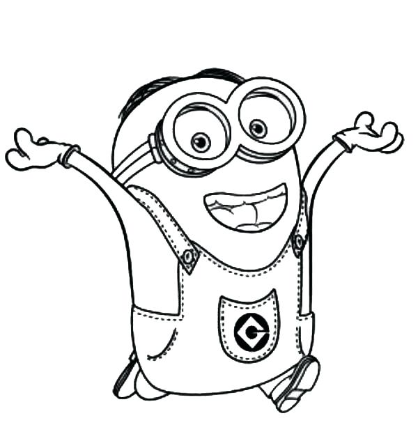 600x610 Coloring Pages Minion