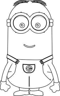 236x379 Minions Kevin Perfect Coloring Page