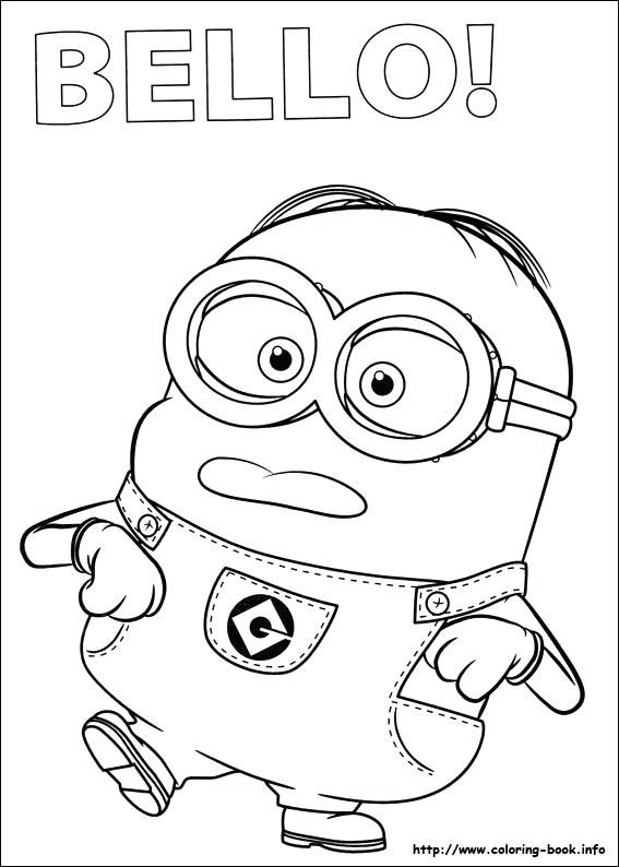 567x794 Free Minion Bob Coloring Pages Printable Coloring Free Printable