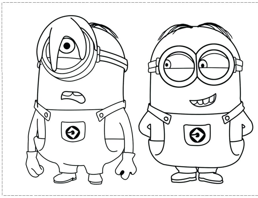 891x686 Despicable Me Coloring Pages For Kids Free Printable Minion Minion