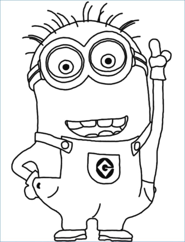 600x783 Minion Coloring Pages To Print
