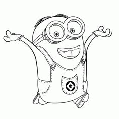 236x236 Cartoon Coloring, Despicable Me Coloring Pages Free Minion