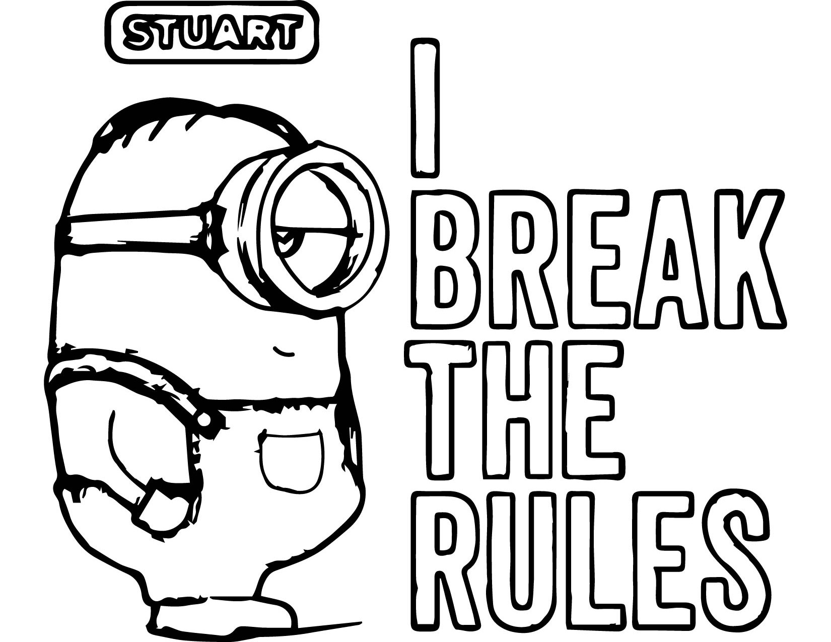 1650x1275 Coloring Sheets For Kids To Print Minions Quotes