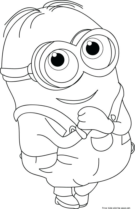 564x873 Free Printable Minion Colouring Sheets The Minions Coloring Page