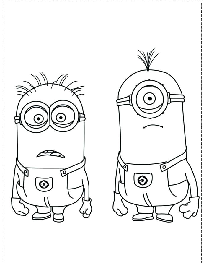 691x890 Free Minion Coloring Pages Minions Coloring Picture Free Minion