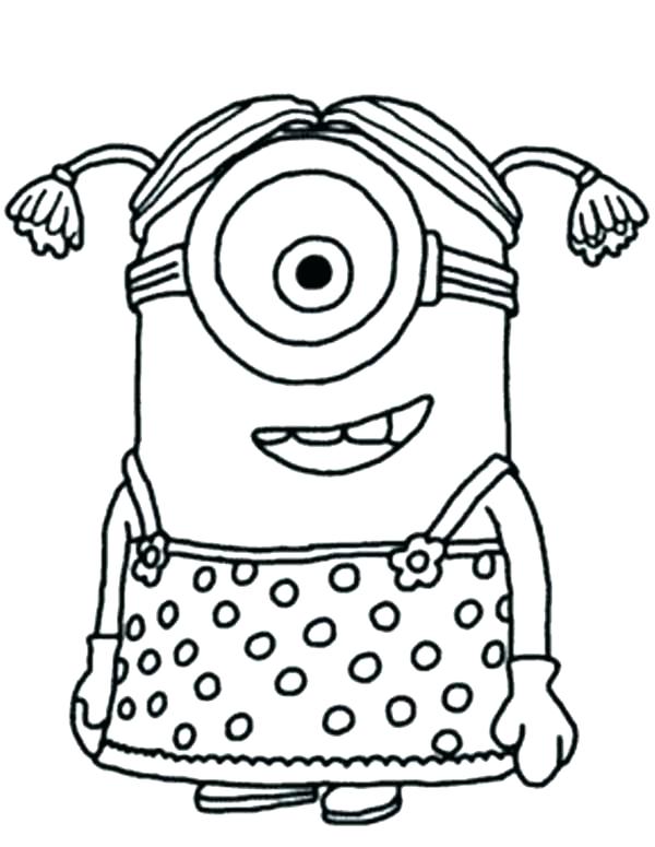 600x775 Coloring Pages Minions Full Size Of Free Printable Minion Birthday