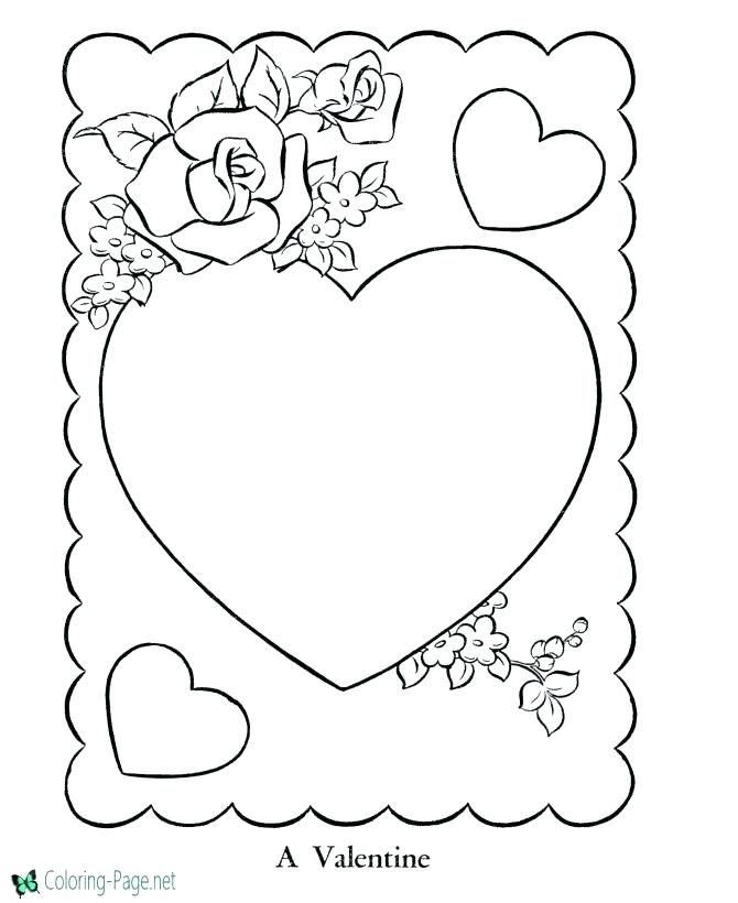 670x820 Valentines Hearts Coloring Pages