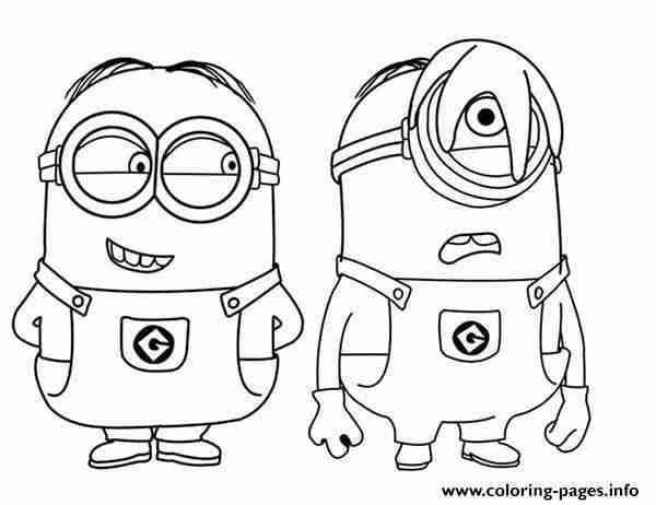 600x462 Minion Coloring Pages Free Printable Ripping Minions Olegratiy
