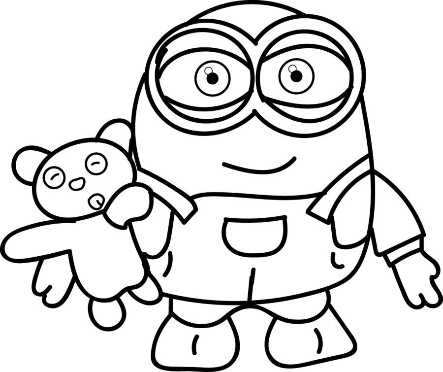 900x755 Minion Coloring Pages