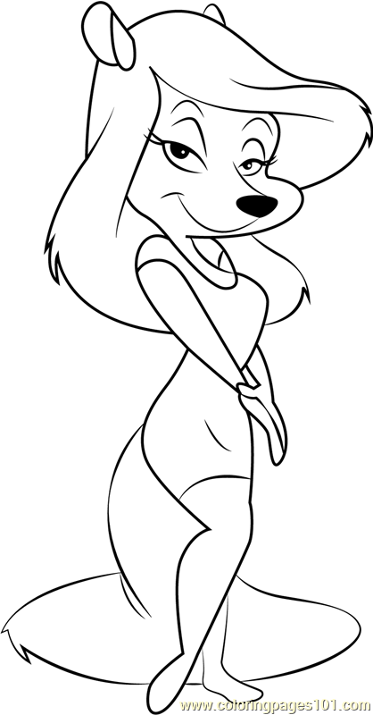 418x800 Minerva Mink Coloring Page