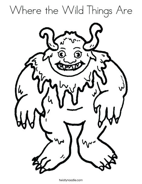 468x605 Where The Wild Things Are Coloring Page Monster Coloring Page Wild