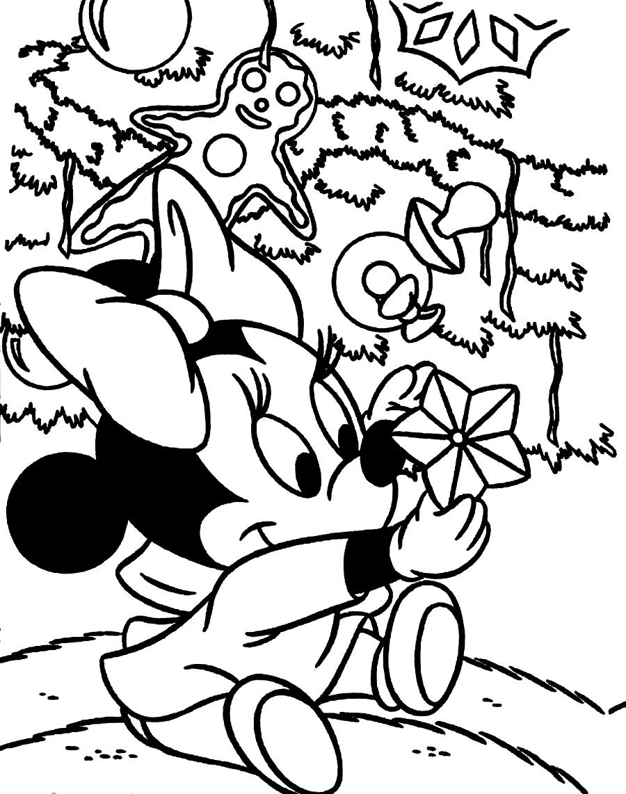 900x1142 Minnie Mouse Christmas Pictures Coloer In Mickey Mouse And Minnie