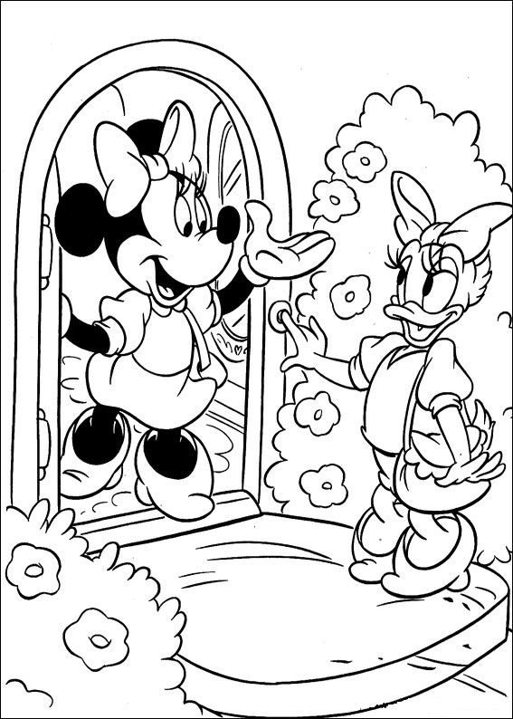 567x794 Coloring Page Minnie Mouse