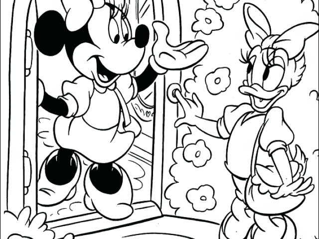 640x480 Minnie Mouse Valentines Coloring Pages Mickey Page Printable Free