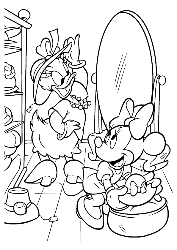 595x842 Daisy Duck Coloring Pages
