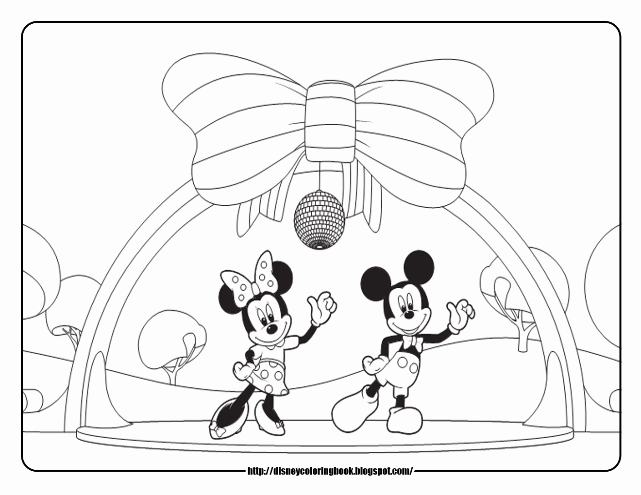 minnie mouse bow coloring page at getdrawingscom free