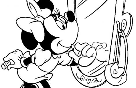 469x304 Minnie Mouse Bow Coloring Pages Just Colorings
