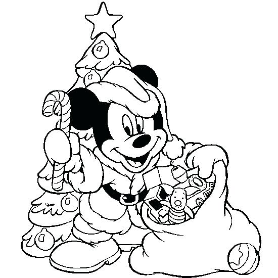 550x550 Mickey Mouse Christmas Coloring Page As Colori On Baby Minnie