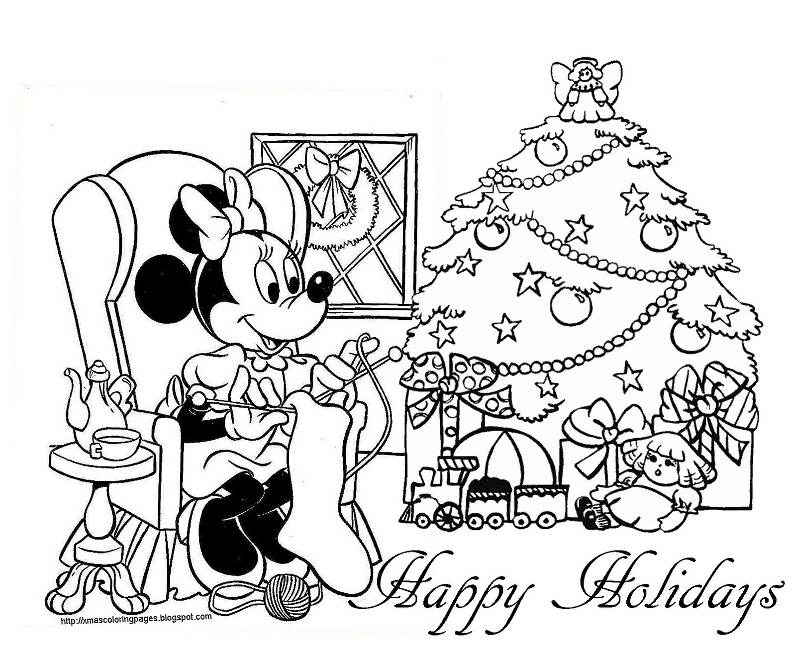1600x1307 Xmas Coloring Pages